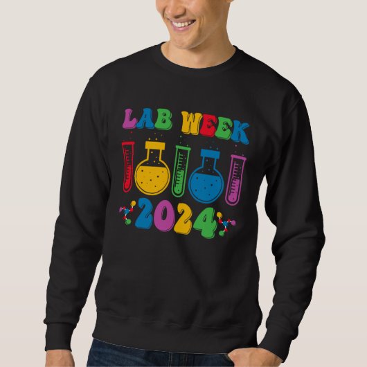 Sweatshirt Medical Laboratory Technician Lab Week 2024 Techno (Devant)