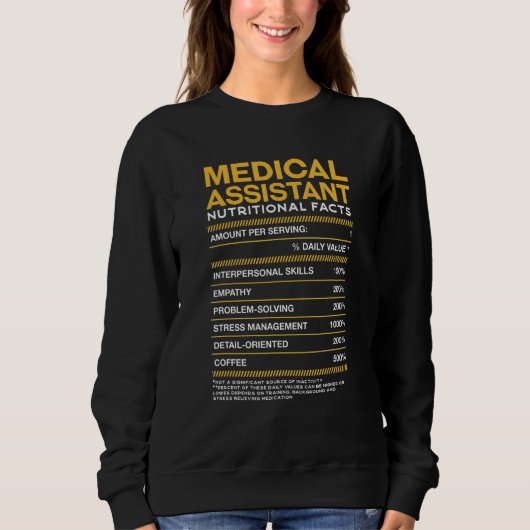 Sweatshirt Médicale Assistant Nutrition Fc (Devant)