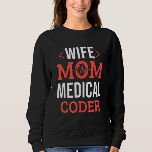 Sweatshirt Médicale Biller Femmes Coding Infirmière Femme Mam (Devant)