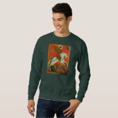 Sweatshirt médiéval de St George et de dragon (Devant entier)