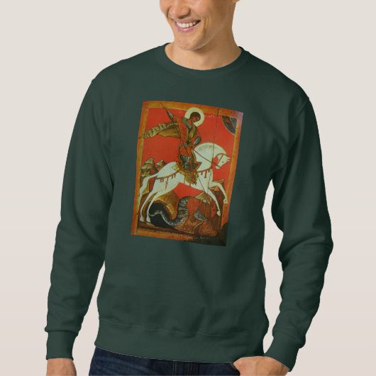 Sweatshirt médiéval de St George et de dragon (Devant)