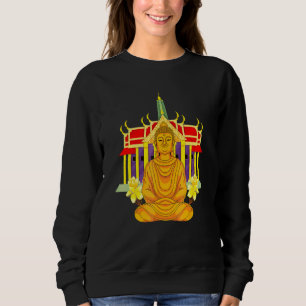 Sweatshirt Méditation Spirituelle Bouddhiste Bouddhisme Zen B