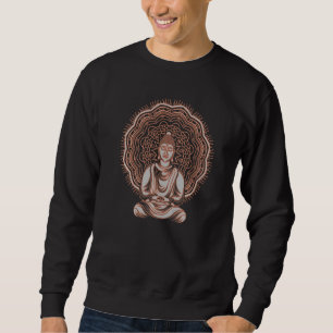Sweatshirt Méditation Spirituelle Zen Bouddhiste Bouddhisme M