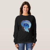Sweatshirt Méduses à l'aquarelle, créatures des profondeurs d (Devant entier)