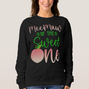Sweatshirt Meemaw Of The Birthday One Peach 1st Summer Fruit