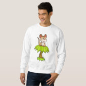 Sweatshirt Meerkat avec arbre (Devant entier)