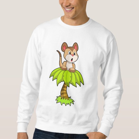 Sweatshirt Meerkat avec arbre (Devant)