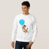 Sweatshirt Meerkat avec ballon (Devant entier)