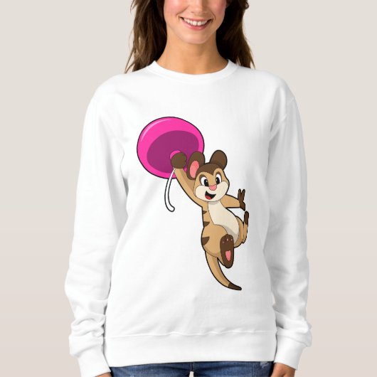 Sweatshirt Meerkat avec ballon (Devant)