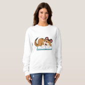 Sweatshirt Meerkat avec livre (Devant entier)