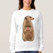 Sweatshirt Meerkat avec Muffin (Devant)