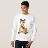 Sweatshirt Meerkat avec sac (Devant entier)