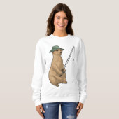 Sweatshirt Meerkat Fishing Fisher (Devant entier)