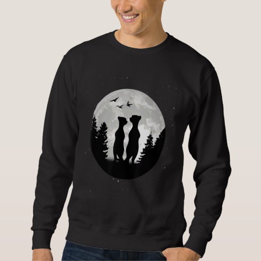 Sweatshirt Meerkat Moon 1 (Devant)