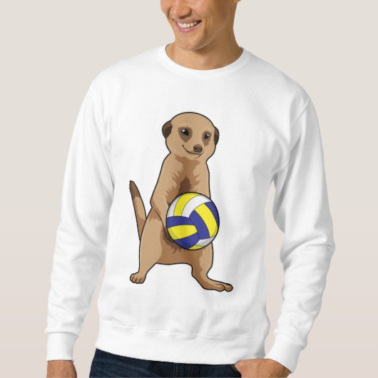 Sweatshirt Meerkat with Volleyball (Devant)