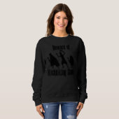 Sweatshirt Méfiez-vous de l'auto-stop fantômes Halloween (Devant entier)