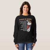 Sweatshirt Méfiez-Vous De Pitbull Funny Pit Bull Dog Lover (Devant entier)