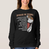 Sweatshirt Méfiez-Vous De Pitbull Funny Pit Bull Dog Lover (Devant)