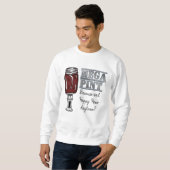 Sweatshirt Méga pinte | Happy Hour is Anytime (Devant entier)
