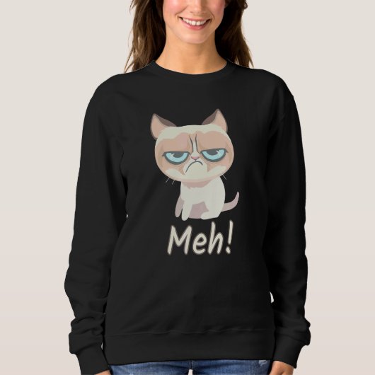 Sweatshirt Meh Chat Pour Chat 1 (Devant)