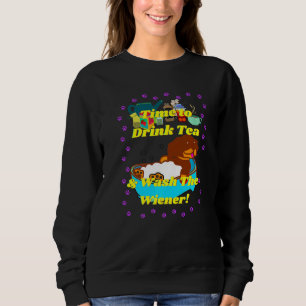 Sweatshirt Meilleur Amour Dachshund Fan Wiener Chien Tea Part