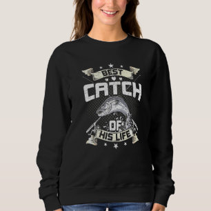 Sweatshirt Meilleur Aperçu De Sa Vie Fly Fishing Femme