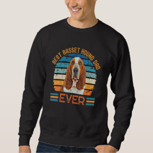 Sweatshirt Meilleur Basset Hound Papa Jamais Chien Fête des p