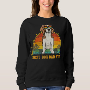 Sweatshirt Meilleur Beagle père jamais Vintage Poing Bump Chi