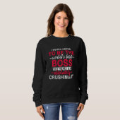 Sweatshirt Meilleur Boss Du Monde (Devant entier)