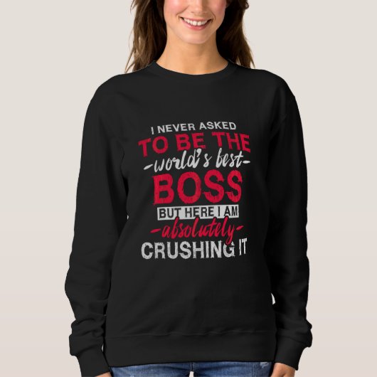 Sweatshirt Meilleur Boss Du Monde (Devant)