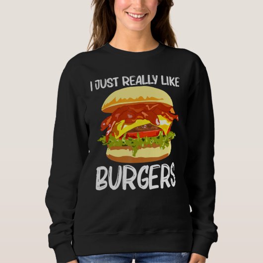 Sweatshirt Meilleur Burger Design Pour Hommes Femmes Hamburge (Devant)