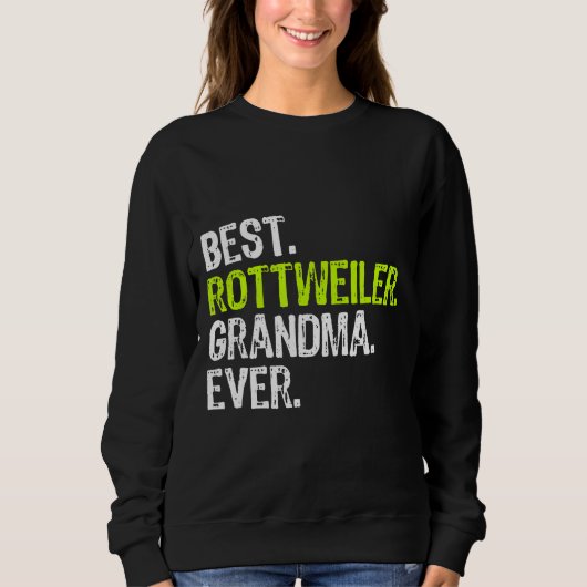 Sweatshirt Meilleur cadeau Amoureux des chiens de Grandma Rot (Devant)