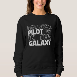 Sweatshirt Meilleur cadeau de pilote favori Pilote et avion