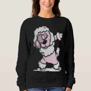 Sweatshirt Meilleur caniche rose chien drôle cadeau cadeau
