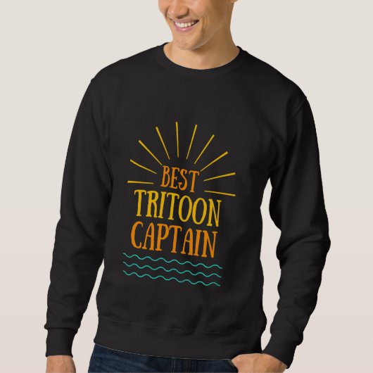 Sweatshirt Meilleur capitaine de Tritoon Skipper (Devant)