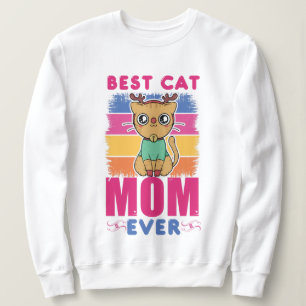 Sweatshirt Meilleur Cat Maman jamais