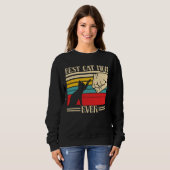 Sweatshirt Meilleur Cat Maman jamais (Devant entier)
