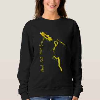 Sweatshirt Meilleur chat Maman Ever Chat Maman Fleur de solei