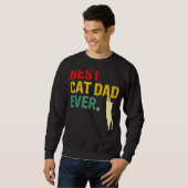 Sweatshirt Meilleur Chat Papa Jamais Chat Papa Fête du Père (Devant entier)