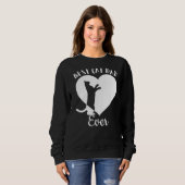 Sweatshirt Meilleur Chat Papa Jamais Mignonne Chats Noirs Vin (Devant entier)