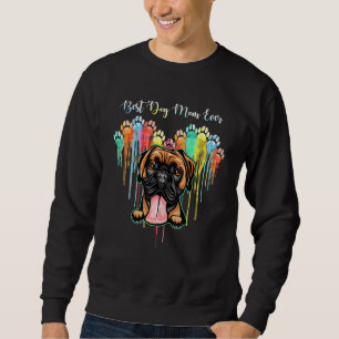 Sweatshirt Meilleur Chien Maman Jamais Coeur Boxer Chien