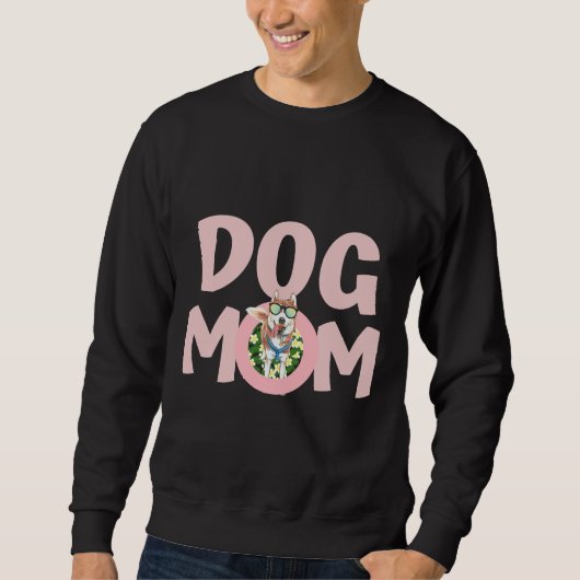 Sweatshirt Meilleur Chien Maman Jamais Sibérien Husky (Devant)