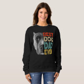 Sweatshirt Meilleur Chien Papa Jamais Pitbull Fête des pères  (Devant entier)