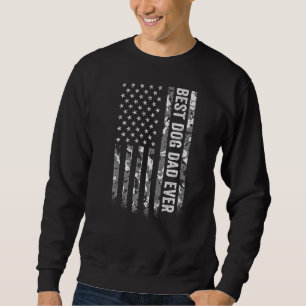 Sweatshirt Meilleur chien père jamais drapeau américain Camo