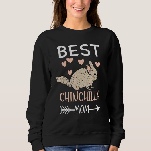 Sweatshirt Meilleur Chinchilla Maman - Pet Rodent Chinchilla (Devant)