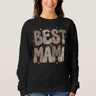 Sweatshirt Meilleur design floral littéraire de maman