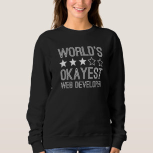 Sweatshirt Meilleur développeur Web du monde Ok Développeur