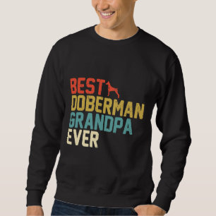 Sweatshirt Meilleur Doberman Grand-père jamais rétro