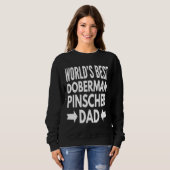 Sweatshirt Meilleur Doberman Pinscher (Devant entier)