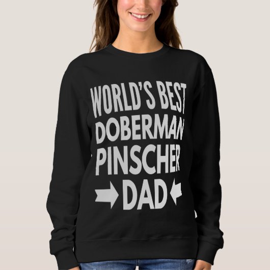 Sweatshirt Meilleur Doberman Pinscher (Devant)